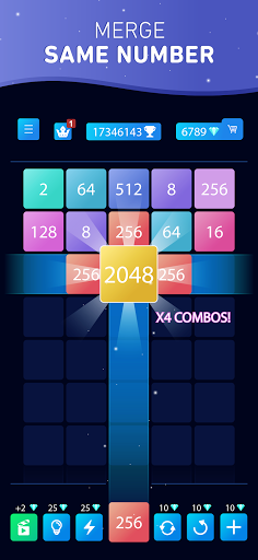 2048 Best Merge Block Puzzle Game - Gameplay image of android game
