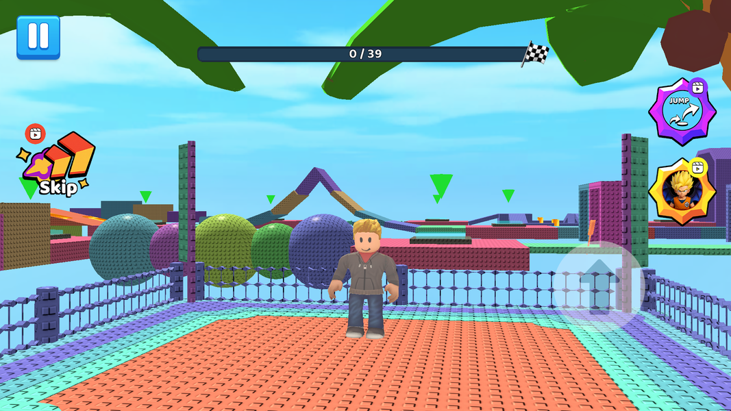 Craft Blox: Obby Parkour Games - Gameplay image of android game