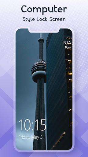 Computer Style Lock Screen 2021 - Image screenshot of android app