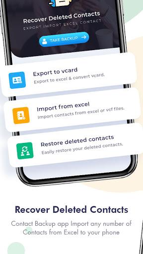 Contact Backup & Restore - عکس برنامه موبایلی اندروید