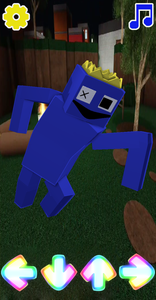 Blue from Roblox rainbow friends, Minecraft Skin