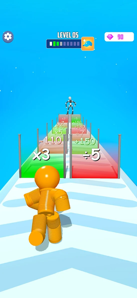 Big Man Race 3D - Gameplay image of android game