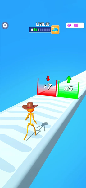 Big Man Race 3D - Gameplay image of android game