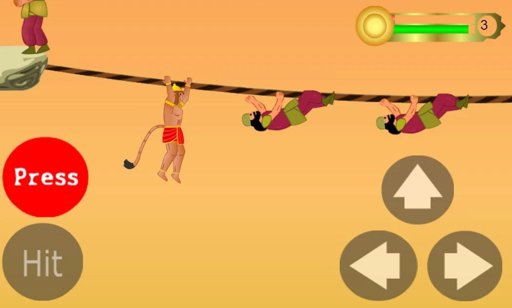 Hanuman the ultimate game - Gameplay image of android game