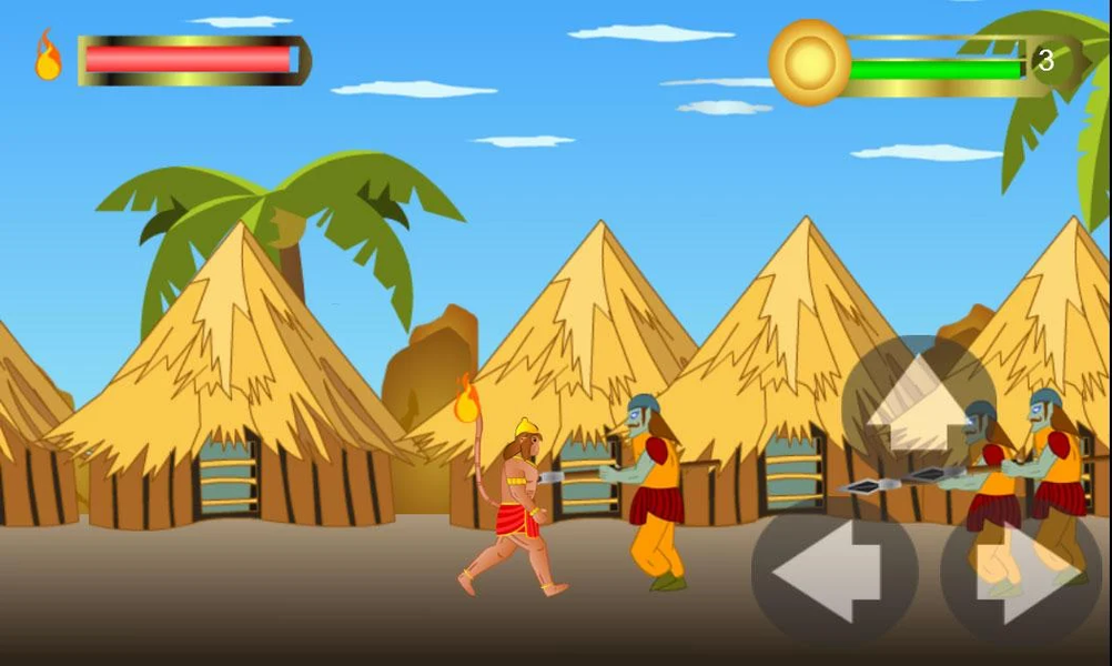 Hanuman the ultimate game - Gameplay image of android game