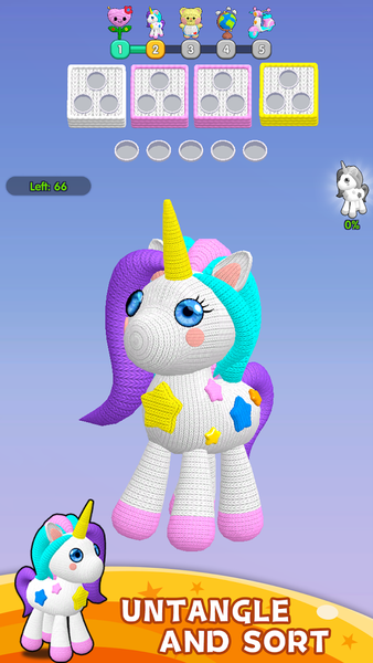 Thread Sort 3D: Screw puzzle - Gameplay image of android game