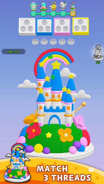 Thread Sort 3D: Screw puzzle - Gameplay image of android game