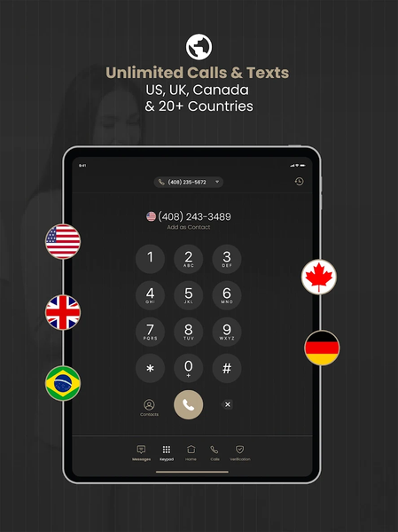 2nd Line+ Second Number & eSIM - Image screenshot of android app
