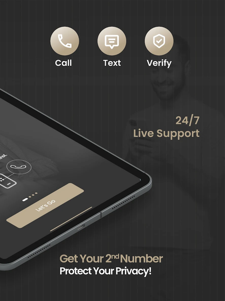 2nd Line+ Second Number & eSIM - Image screenshot of android app