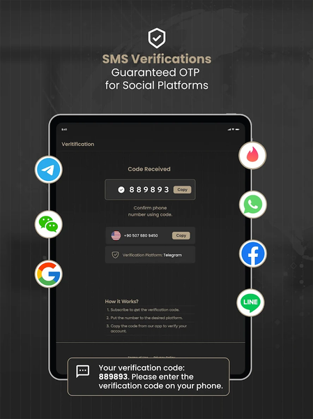 2nd Line+ Second Number & eSIM - Image screenshot of android app