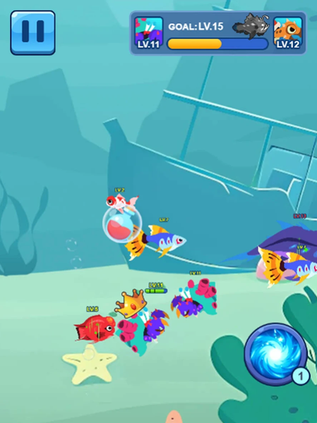 Ocean Club-Fish Fight - عکس بازی موبایلی اندروید