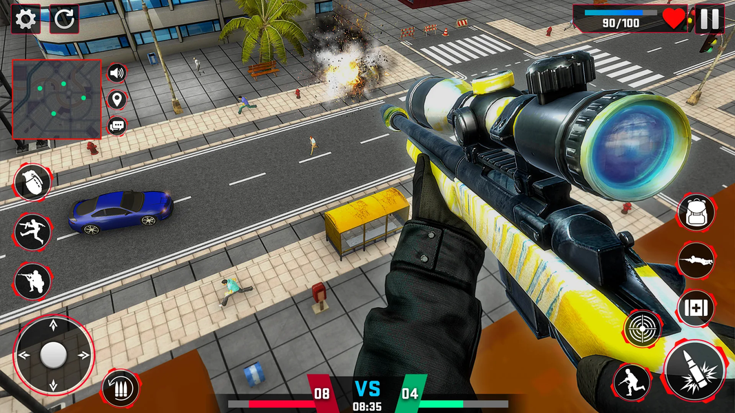 FPS Sniper Shooter Battle Game - Gameplay image of android game
