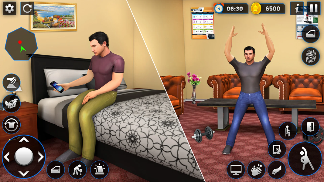 Virtual Dad Police Family Sim - عکس بازی موبایلی اندروید