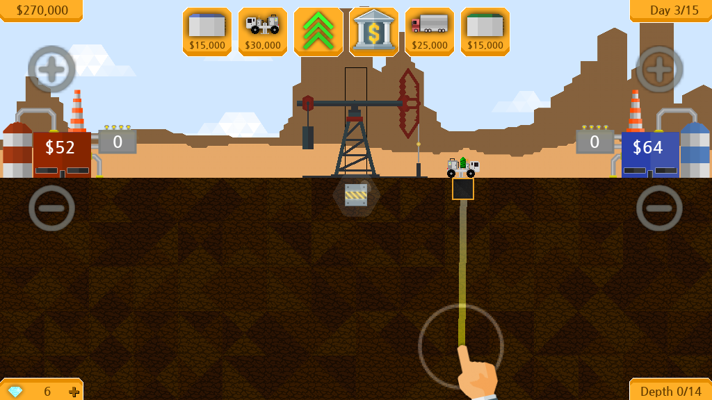 Petroleum Explore drill & sell - Gameplay image of android game