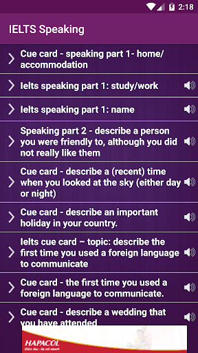 Vocabulary for IELTS - Image screenshot of android app