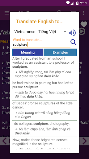 Vocabulary for IELTS - Image screenshot of android app