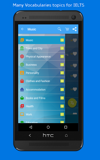 IELTS Vocabulary - ILVOC - عکس برنامه موبایلی اندروید