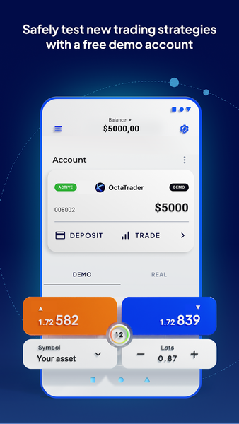 TradingOcta: smart trading app - عکس برنامه موبایلی اندروید