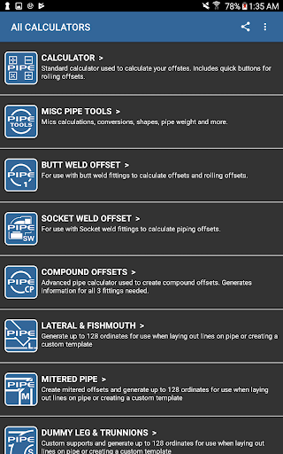 Pipefitter Tools - Image screenshot of android app