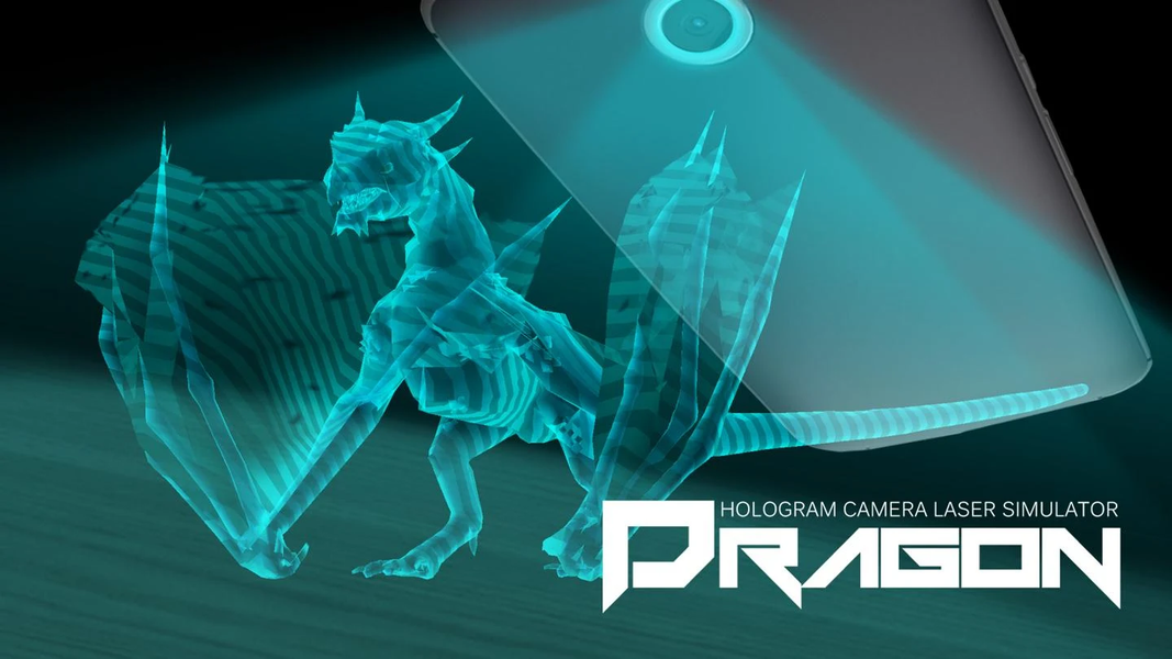 Dragon hologram laser camera simulator - Gameplay image of android game