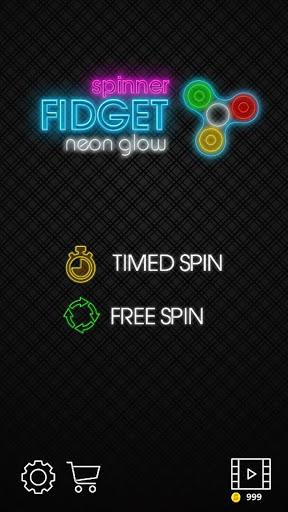 Fidget spinner neon glow joke app - عکس بازی موبایلی اندروید