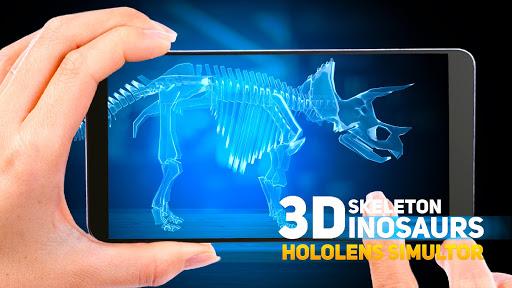 HoloLens Skeleton Dinosaurs 3D PRANK GAME - Gameplay image of android game