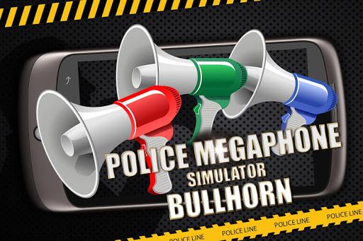 Police megaphone bullhorn - prank game - Gameplay image of android game