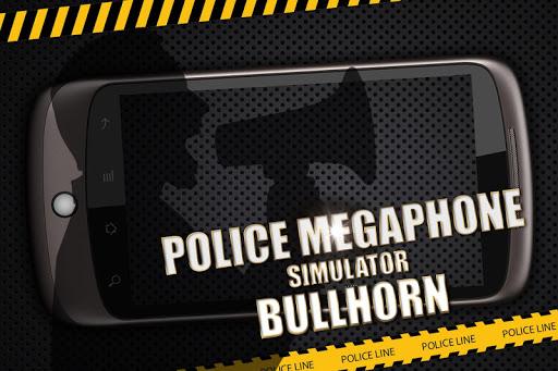 Police megaphone bullhorn - prank game - Gameplay image of android game