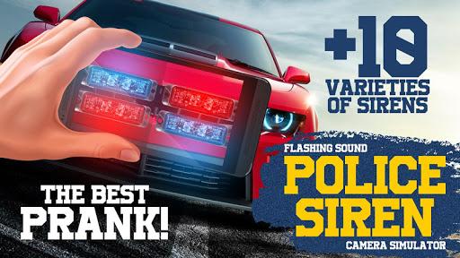 Police sirens sounds flasher camera simulator - Gameplay image of android game