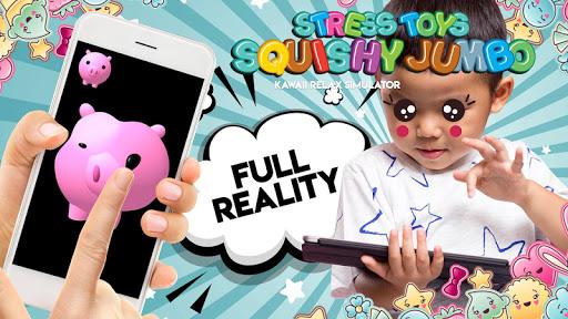 Squishy toys jumbo stress kawaii relax simulator - Gameplay image of android game