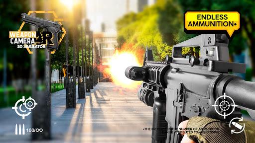 Weapon AR camera 3d simulator - Gameplay image of android game