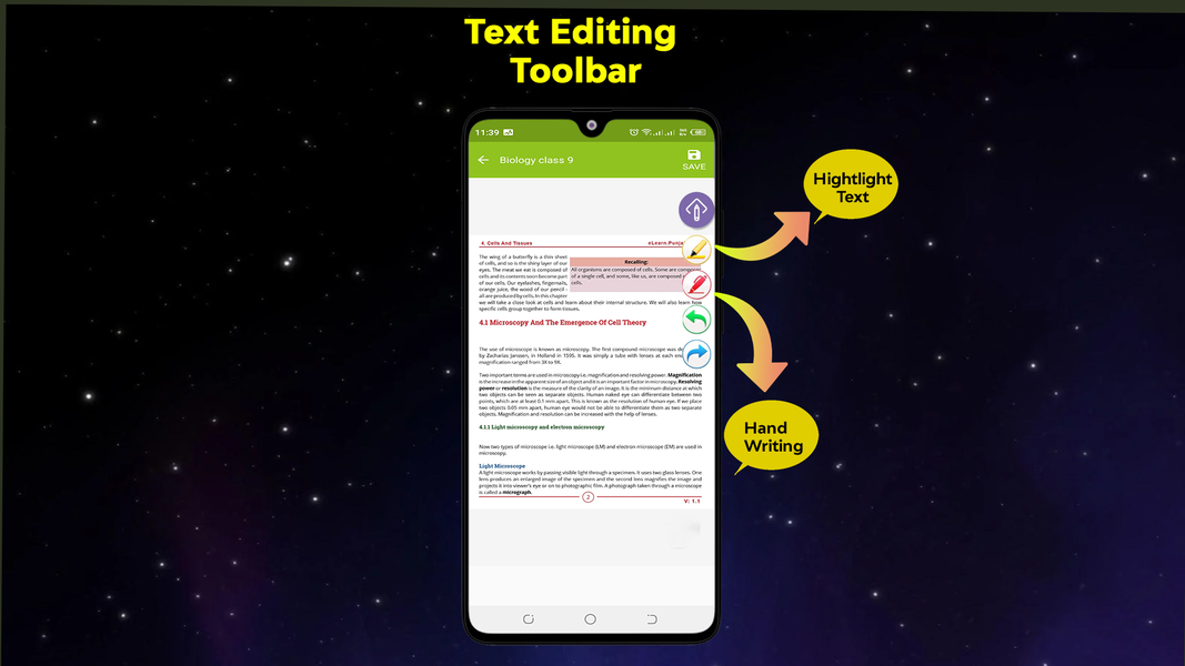 Key & Textbook Biology class 9 - Image screenshot of android app