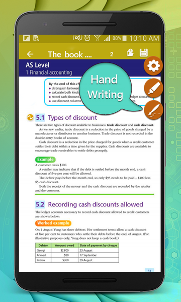 A levels Accounting Textbook - Image screenshot of android app
