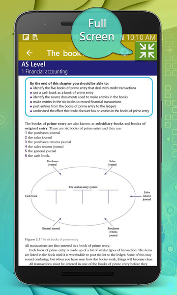 A levels Accounting Textbook - Image screenshot of android app