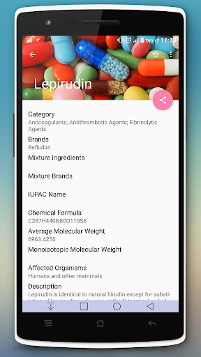 Free Medical Drugs Dictionary - Image screenshot of android app