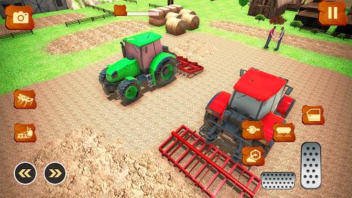 Modern Farming Tractor Driving Games 2021 - Gameplay image of android game