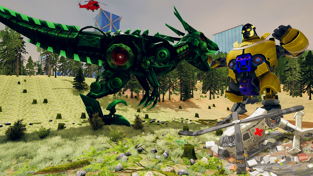 Gorilla Robot Transform Game - Gameplay image of android game