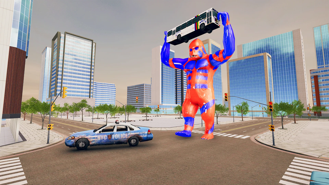 Gorilla Robot Transform Game - Gameplay image of android game