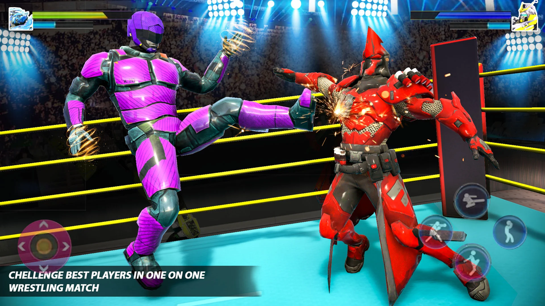 Robot Ring Fighting Game - Gameplay image of android game