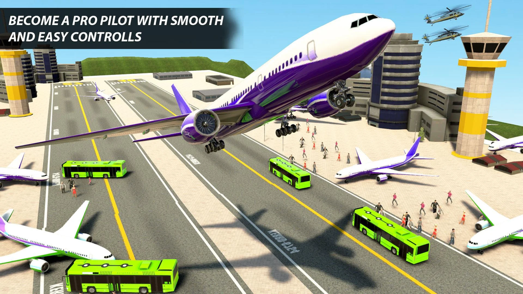 Superhero Airplane Pilot Sim - Gameplay image of android game