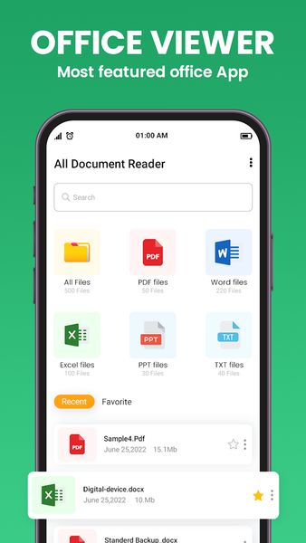 All Document Reader & Editor - عکس برنامه موبایلی اندروید