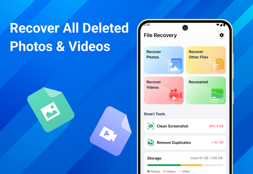 All Recovery - Photos, Videos - عکس برنامه موبایلی اندروید