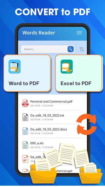 Word Documents: PDF, Word, XLS - عکس برنامه موبایلی اندروید