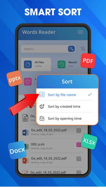 Word Documents: PDF, Word, XLS - عکس برنامه موبایلی اندروید