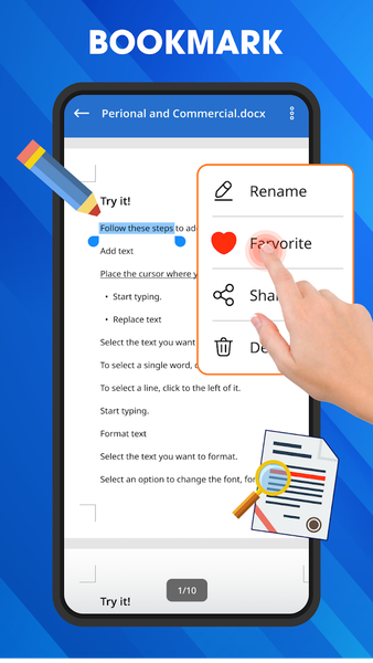 Word Documents: PDF, Word, XLS - عکس برنامه موبایلی اندروید