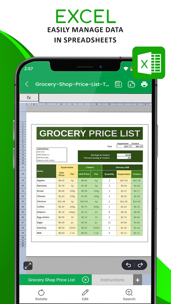 Office Lite - PDF, Word, Sheet - عکس برنامه موبایلی اندروید