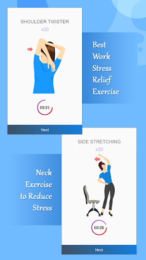 15min Workout - Neck Exercises to Reduce Stress - Image screenshot of android app