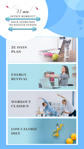 15min Workout - Neck Exercises to Reduce Stress - عکس برنامه موبایلی اندروید