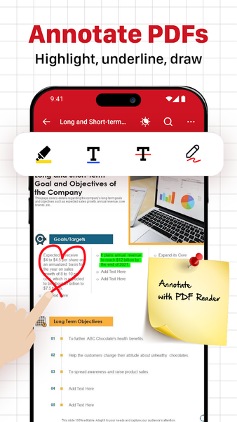 PDF Reader & Document Viewer - عکس برنامه موبایلی اندروید