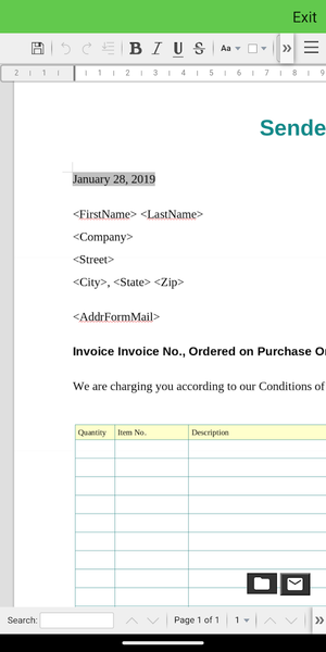 AndrOffice Lite DOC, XLS & PPT - Image screenshot of android app